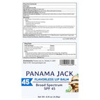Panama Jack Sunscreen Lip Balm - SPF 45, Broad Spectrum UVA-UVB Sunscreen Protection, Prevents & Soothes Dry, Chapped Lips