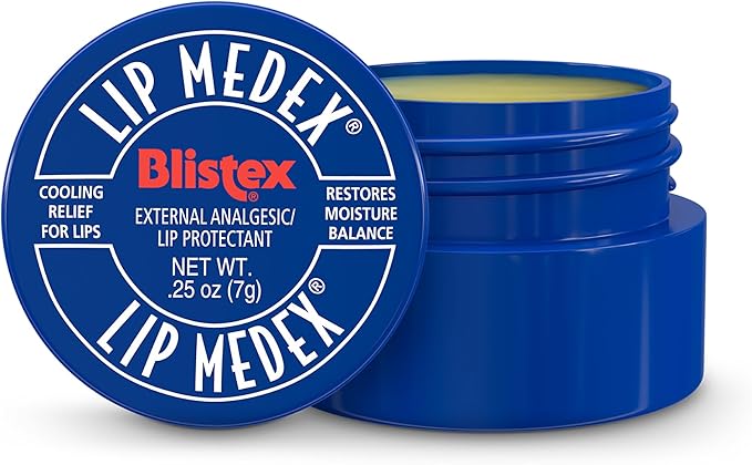 Blistex Lip Medex, 0.25 Ounce, Medicated Relief with Immediate Cooling, Soothes and Protects, Advanced Hydration, Restores Healthy Moisture Balance to Lips, 12 Pack