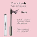 MCoBeauty - Xtendlash Tubing Mascara - Black - Award Winning Lengthening & Lifting Water-Resistant Smudge-Proof Mascara for Defined Lashes - Richly Pigmented - Smudge Proof, Buildable Formula