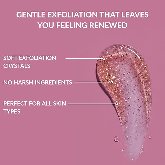 SpaScriptions Cherry Blossom & Vanilla Exfoliating Body Wash - 32 fl oz Scented, Hydrating Body Wash Scrub for Women, Natural Daily Cleanser for Smooth, Radiant, Healthy-Looking Skin, Paraben Free