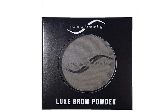 Joey Healy Luxe Brow Powder, Natural and Soft Definition Eyebrow Powder, Waterproof Brow Makeup Formula, Corduroy (Ash)