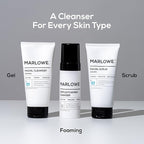 MARLOWE. No. 122 Facial Scrub 6 oz, Gentle Face Exfoliator with Apricot Seed Powder & Pumice, Cleanses & Smooths, Fresh Pine & Agarwood Scent