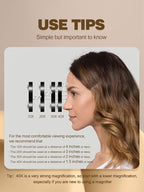 20X Magnifying Mirror with 2 Suction Cups, 3.5 inches Magnified Makeup Mirror and Slant Tweezers,Grey,1PC