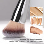 Makeup Brushes Daubigny Dual-ended Rounded Foundation Brush Powder Brush Perfect for Any Look Premium Luxe Hair Rounded Taperd Flawless Brush Ideal for Liquid, Cream, Powder,Blending