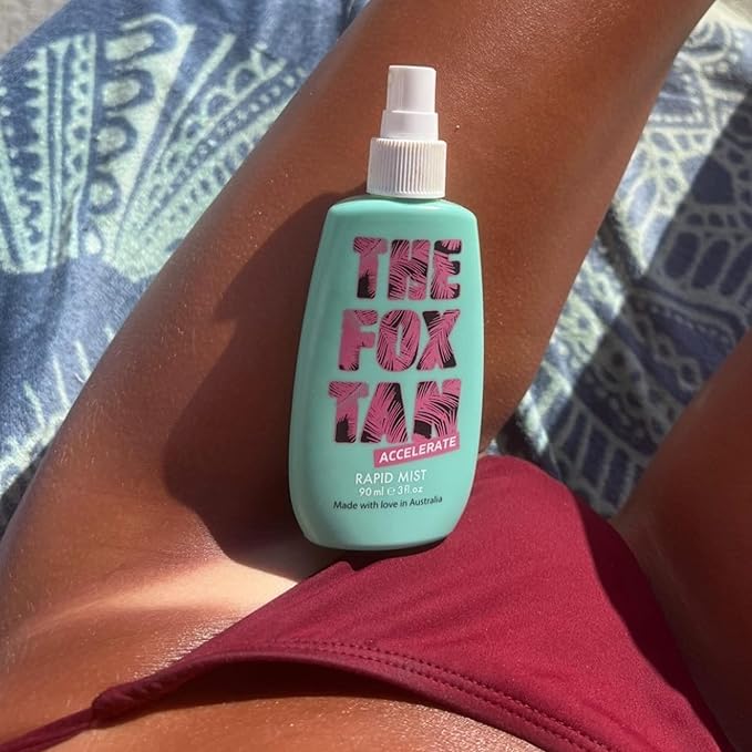 The Fox Tan Upsize Me Bundle, For Darker & Faster Tans, Creates Flawless, Long-Lasting Tan Skin, Vegan & Cruelty Free, 120mL + 300mL (2 Products)