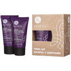 Luseta Color Brightening Purple Shampoo and Conditioner Travel Kit for Blonde and Gray Hair -Infused with Cocos Nucifera Oil to Help Nourish, Moisturize and Condition Hair, 2x1.01oz