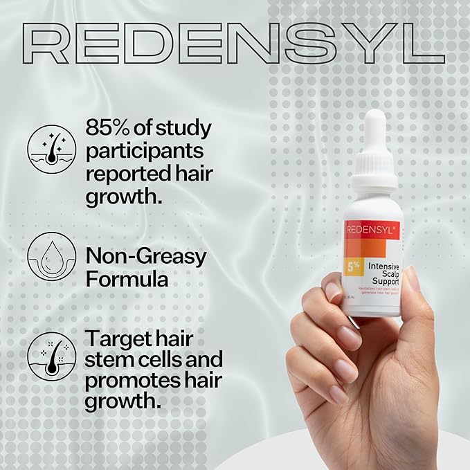 5% Redensyl Hair Growth Serum - Vegan Follicle Activator & Hair Thickening Serum for Men & Women's Hair Growth. Scalp & Hair Density Serum for Thicker, Fuller Hair Care