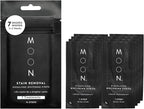 MOON Dissolving Teeth Whitening Strips, 14 No Rinse White Strips, Peppermint, Hydrogen Peroxide & Essential Oils, Whiten Sensitive Teeth up to 7 Shades in 2 Weeks, Travel Essentials, Vegan Oral Care