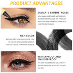 Kaely Black Gel Eyeliner Pencil,Waterproof Smudge Proof Eye Liner Pen,Cat Eye Goth Halloween Makeup,Eye Black Face Paint Lipstick Crayon,Color Colorful Eyeliner Eyeshadow Stick,04