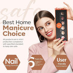 modelones Nail Polish Set 6 Colors, Fall Winter Brown Nude Silver Glitter Nail Polish Skin Tone Collection Quick Dry Mini Manicure DIY Nail Art Salon Home Gifts For Women Girl