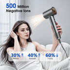 Hair Dryer, Professional Ionic Hair Dryer for Fast Drying, High Speed Hair Blow Dryer with Diffuser for Home Salon Travel, Constant Temperature Hair Care Without Hair Damage