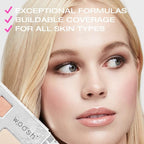 Woosh Beauty, Fold out Face Original Makeup Palette, Travel, All in One, Neutral Cream & Powder (#1 Light)