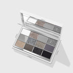 Highly Pigmented Chameleon Eyeshadow Palette, 12 Colors Sparkle Creamy Duo Chrome Multidimensional Eye Shadow Pallet, Long-Wearing Formula,easily blendable,Vegan & Cruelty Free (#04)