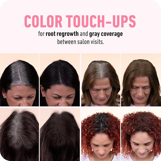 BOLDIFY Hairline Powder (LARGE, 10g) - Root Touch Up Hair Color for Gray Coverage - Bald Spot Concealing Hair Powder for Women & Men - 24-Hour Stain-Proof - Ash Brown