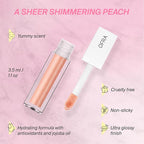 Ofra Lip Gloss - Apricot Dream | Non Sticky, Ultra-Glossy Lip Gloss | Long Lasting Formula for a Smooth, Hydrated Finish | 3.5ml/1.1oz