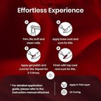 Beetles Red Gel Nail Polish Set Winter Gel Polish 6 Colors Burgundy Red Glitter Purple Soak Off UV LED Art Design Decoration DIY Nail Gifts for Women Poinsettia