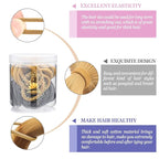 50Pcs Hair Ties for Women Girls,Cotton Seamless Hair Ties, Soft Ponytail Holders,No Crease No Damage Elastics Hair Bands with Box for Thick Heavy and Curly Hair (Camel+Grey)