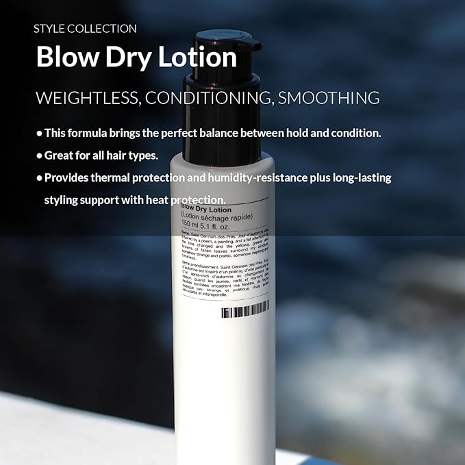 Number 4 Blow Dry Lotion. Hair Styling Cream with Thermal Protection, Reduces Blow Dry Time, Smooth Finish & Volume, Anti-Frizz, 5.1 oz