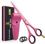 The Cut Factory- 6.5” Professional Hair Scissors - High Carbon 420 Stainless Steel Hair Cutting Scissors, Ultra-Sharp Barber Shears for Salon & Home (PINK)