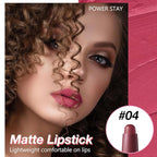 Dark Grape Purple Matte Lipstick Crayon for Women, Long Lasting Waterproof Velvet Lip Liner Pencil, High Pigment Creamy Lipstick, Longwear Non-Drying Lip Makeup Cruelty-free 24 Hours, 04#