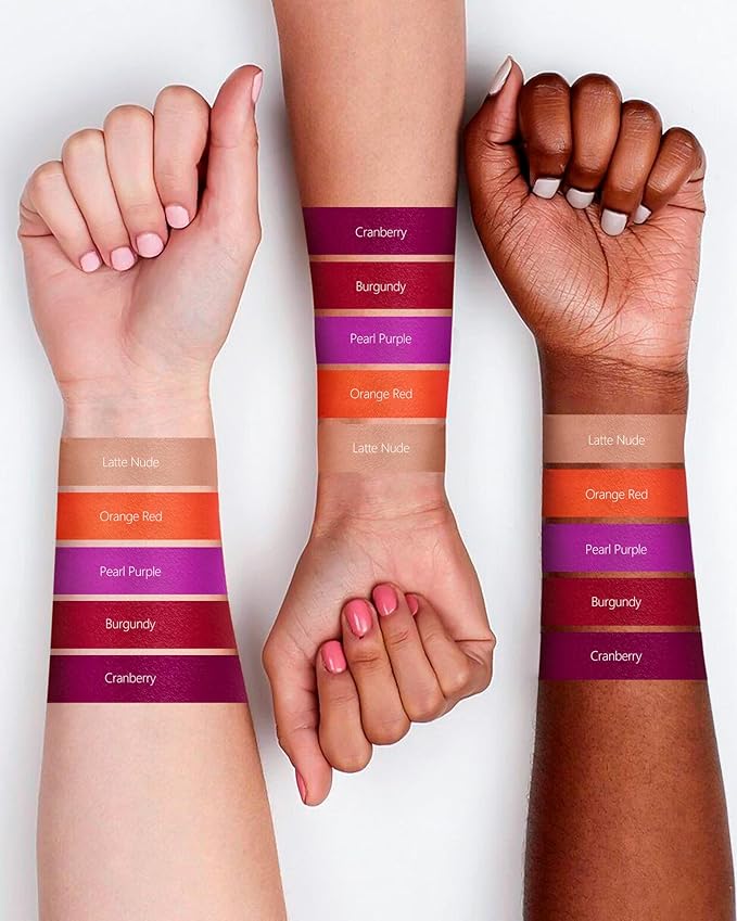 MAKI YIKA 2Pcs Matte Liquid Lipstick Set MVP Red Orange Lipstick Long Lasting Smudgeproof Transfer Proof Lip Makeup, MVPRed/OrangeRed