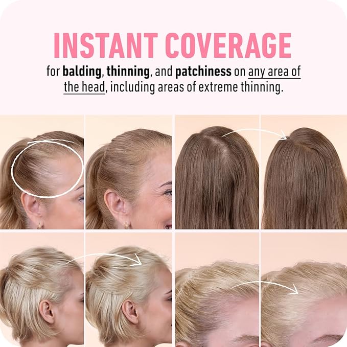 BOLDIFY Hairline Powder - Root Touch Up Hair Color for Gray Coverage - Bald Spot Concealing Hair Powder for Women & Men - 24-Hour Stain-Proof - Light Blonde