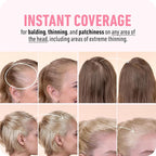 BOLDIFY Hairline Powder - Root Touch Up Hair Color for Gray Coverage - Bald Spot Concealing Hair Powder for Women & Men - 24-Hour Stain-Proof - Light Blonde