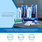 Tricovit Forte Hair Loss Treatment - Hair Growth Products for Women & Men Developed by Dermatologists - DHT Blocker & Sebum Regulator for Strengthening Follicles & Balancing Scalp (10 Ampoules)