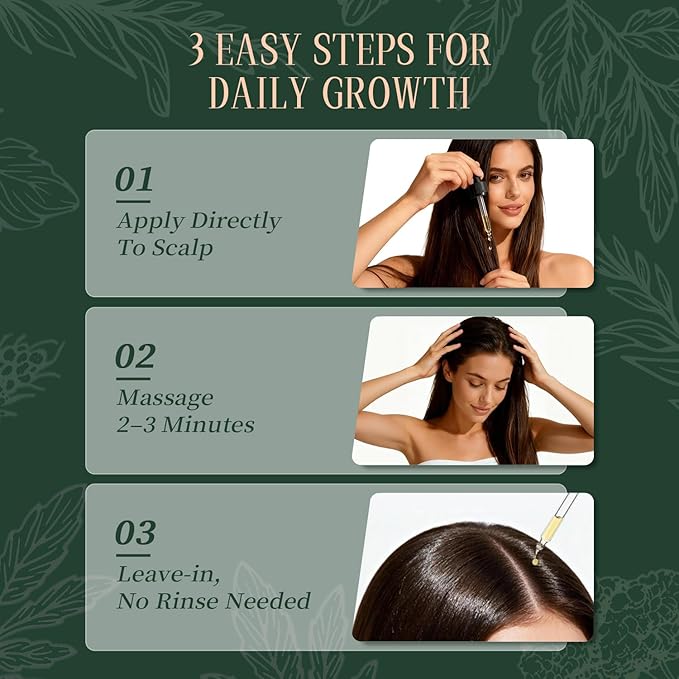 NP NATURES PHILOSOPHY Rosemary Mint Hair Growth Oil, Stimulates Hair Regrowth, Anti-Hair Loss, Nourishing Scalp Treatment for Thicker Fuller Hair, Aussie Hair Growth Products for All Hair Types