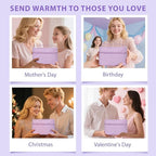 Christmas Gifts for Women, Lavender 33 Pcs Spa Bath & Body Gift Set, Face Sheet Mask Skin Care, Hydrogel Mask, Lip Gloss, Cosmetic Bag, Face Serum, Necklace, Cleanser, Gua Sha, Mother Day, Birthday