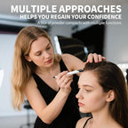 SEVICH Root Touch Up Hair Color Powder with Mirror & Brush – Instant Gray Hair Cover Up, Waterproof Sweatproof Formula, Natural Finish for Hairline & Bald Spot, 48H Long Lasting, Dark Brown