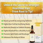 Hair Growth Serum Women & Men — USDA Organic, 10-in-1 Tricho10™ Scalp Serum for Thicker, Fuller Hair & a Healthier Scalp — Fast-Absorbing, 3X Strengthening Blend for Thin Hair & all Hair Types (30 ml)
