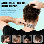 Texture Comb, Volumizing Wide-Tooth Hair Styling Comb, Fluffy Wide Tooth Curly Hair Comb, Men's Textured StylingComb for Volume, Fringe Parting Styling Accessory, for Men & Women