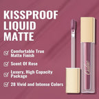 Oulac Matte Liquid Lipstick Mauve Pink Lip Gloss for Women, Long Lasting Lipstick Waterproof, No Transfer, Creamy High Pigmented Formula with Rose Oil, Vegan & Cruelty-Free, M13