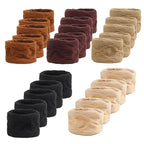 25 PCS Hair Ties, Soft Seamless Cotton & Nylon Elastic Ponytail Holders, No Damage Rubber Bands for Thick Hair, Stretchy Hair Accessories for Girls & Women