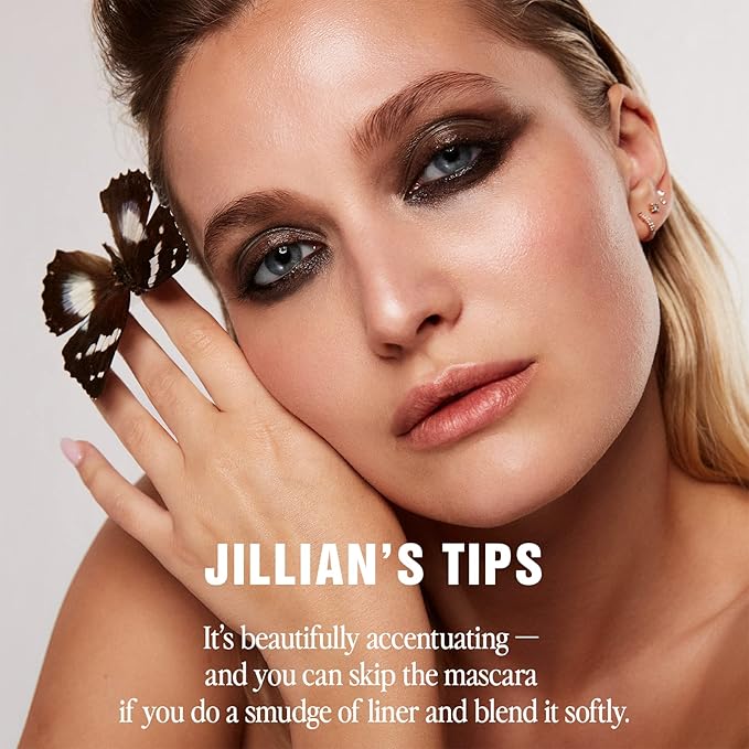 Jillian Dempsey Khol Eyeliner: Clean, Waterproof Eyeliner Pencil with Built-In Smudger for Effortless Blending – Rich Pigment, Cruelty-Free, Rich Brown
