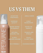 Peta Jane Bronzing Mitt and Medium Tanning Mousse - Made in the USA - Sunless Tanner for a Natural Glow