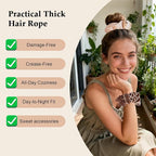 Velvet Scrunchies for Women – 8PCS Neutral Large Hair Ties – Black, Blonde, Dark Brown, Light Brown – No Crease, Frizz-Free, Soft & Gentle Elastic Hair Bands, Everyday Hair Accessories Gifts