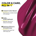 Semi Permanent Hair Color - 6 oz Color Depositing Conditioner with Shea Butter & Almond Oil- Color Conditioner Depositing Hair Mask - Vegan, Paraben, Ammonia & Sulfate Free -Merlot
