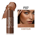 Cool Story 3-in-1 Makeup Set, Highlighter, Blush and Contour Balm Stick, Cream Formula for Face Contouring, Professional Cosmetic Kit (Contour-F07)