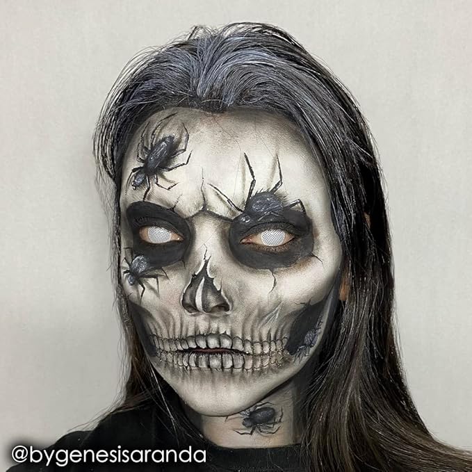 Mehron Makeup Fantasy FX Cream Makeup | Water Based | Halloween | Black Face & Body Paint For Adults 1 fl oz (30ml) (Black)