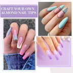 CANNI 6Pcs 9ml Hema-Free Gel Nail Polish Set- Green Blue Purple Pink Milky White Colors Gel Polish Kit, Soak Off LED Nail Gel Manicure Kit DIY at Home Salon Gifts for Women Girls