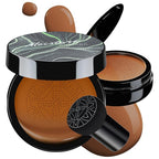 Mushroom Head Air Cushion CC Cream - Tattoo Cover up BB Cream Foundation Makeup Moisturizing Concealer Long-Lasting, Cushion Foundation Full Coverage Self Adjusting for All Skin Types (Deep)