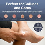 Pumice Valley Foot Cream for Dry Cracked Feet and Heels - Natural Moisturizer, Corn, Calluses Treatment - Skin, Body Lotion, Dead Sea Salts, Shilajit, Mountain Herbs 1.7 Oz