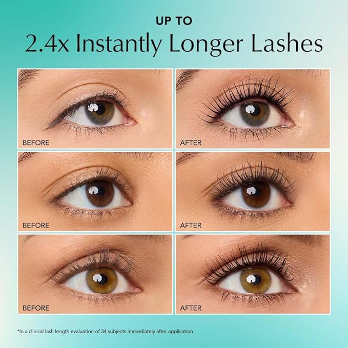 Thrive Causemetics Liquid Lash Extensions Mascara 3 Pack, Tubing Thrive Mascara Lengthening, Volumizing & Curling, Smudge Proof, No Clumping or Flaking, Vegan & Cruelty Free, Whitney (Charcoal Grey)