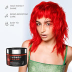 XMONDO Color Amber Mask – Semi-Permanent Red Dye with Bond Booster & Hyaluronic Acid, 8 oz
