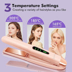 SUNMAY Cordless Hair Straightener, Titanium Portable Straightener for Travel, Dual Voltage Cordless Flat Iron Hair Straightener 2 in 1 with Comb & Clip for Women, Heat-up in Seconds, USB-C Fast Charge