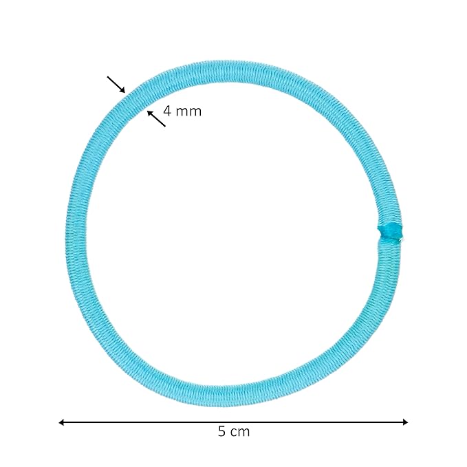 216-Piece Hair Ties, 4mm Hair Elastics, No Metal Ponytail Holders for Women, Durable for Thick, Curly and All Hair Types-Bright Solids & Stripes