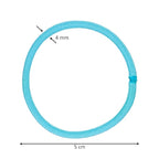 216-Piece Hair Ties, 4mm Hair Elastics, No Metal Ponytail Holders for Women, Durable for Thick, Curly and All Hair Types-Bright Solids & Stripes