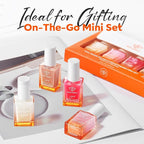 modelones Nail Strengthener Kits Milky White Glitter Pink Nude Nail Polish Sets Nail Repair for Damaged Nails Strengthener and Growth for Thin Weak & Damaged Nail Care Kit for Women 4 Pcs Gifts Sets